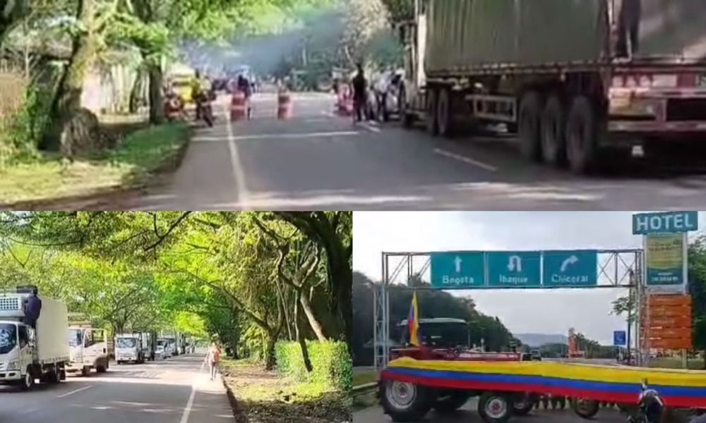 Vía cerrada en El Espinal por el Paro Arrocero en el Tolima